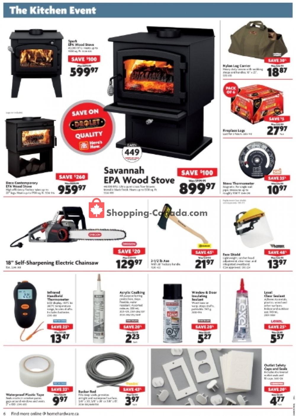 Home Hardware flyer from Wednesday October 3, 2018 to Tuesday October 9, 2018 - page 6