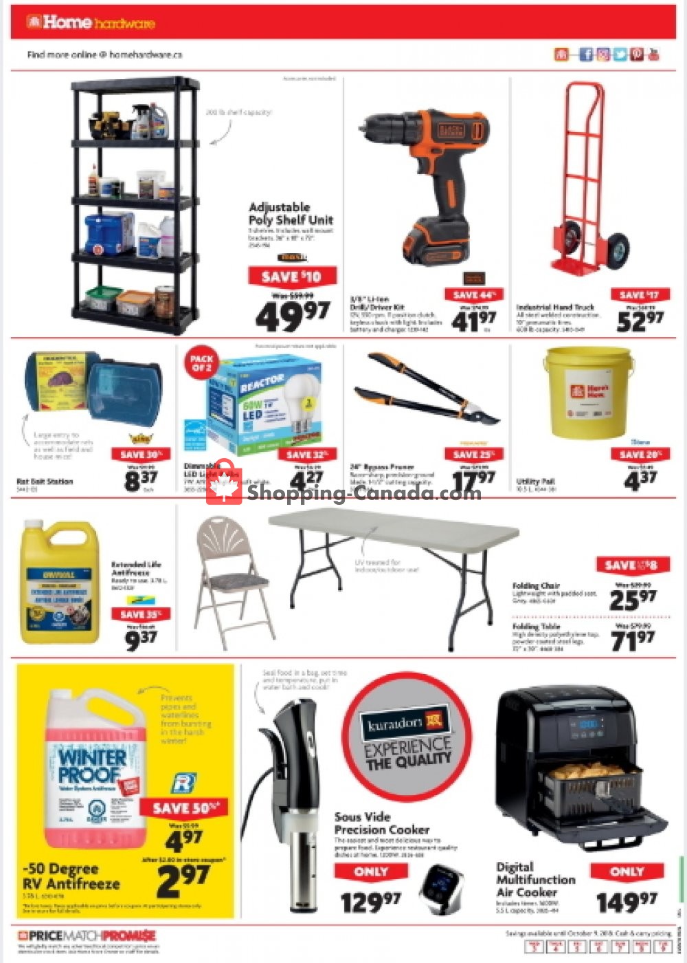 Home Hardware flyer from Wednesday October 3, 2018 to Tuesday October 9, 2018 - page 8