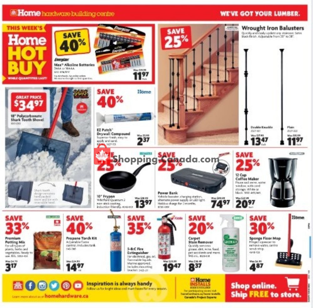 Home Hardware flyer from Thursday February 6, 2020 to Wednesday February 12, 2020 - page 2
