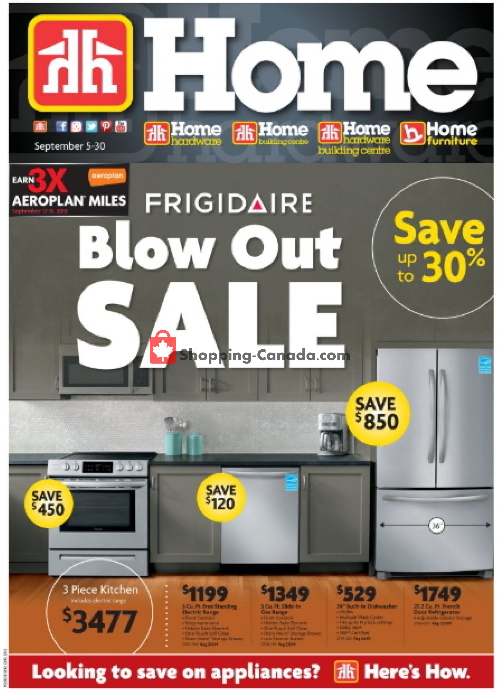 Home Hardware Canada, flyer Blow out Sale September 5 September 30
