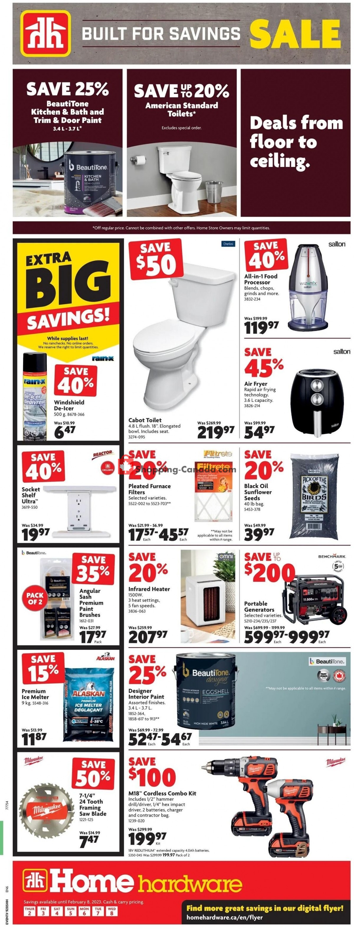 Home Hardware Canada, flyer (Built For Savings ON) February 2