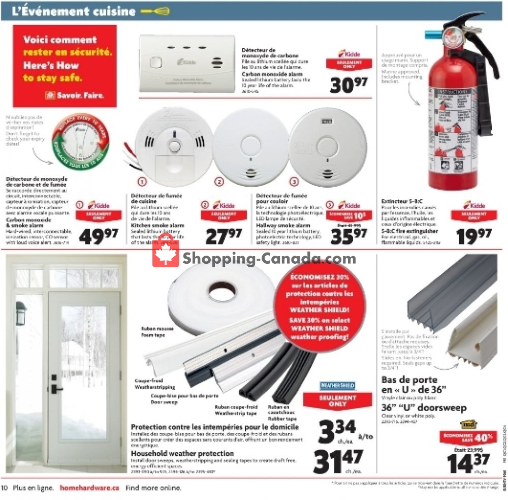 Home Hardware flyer from Wednesday September 26, 2018 to Tuesday October 2, 2018 - page 10