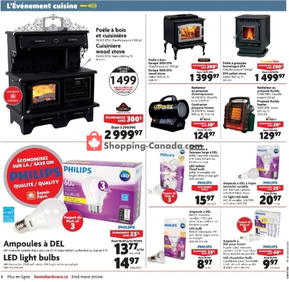 Home Hardware flyer from Wednesday September 26, 2018 to Tuesday October 2, 2018 - page 8