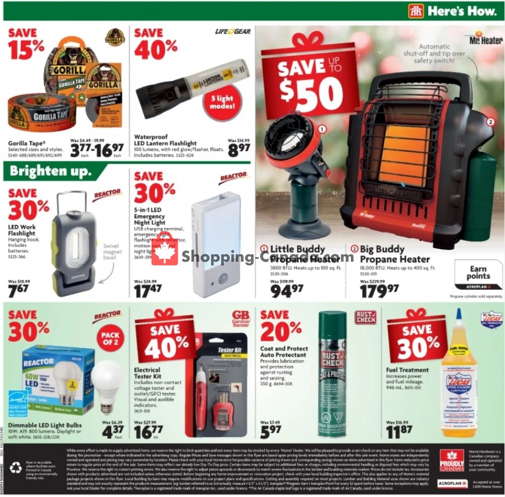 Home Hardware flyer from Thursday December 17, 2020 to Wednesday December 23, 2020 - page 11