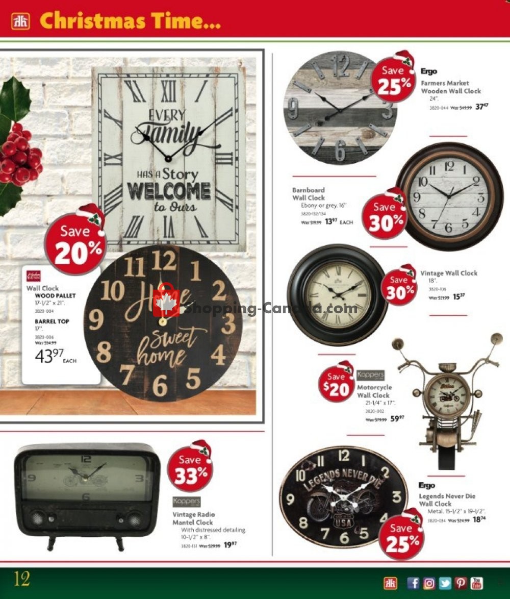 Home Hardware flyer from Wednesday October 31, 2018 to Tuesday December 11, 2018 - page 12