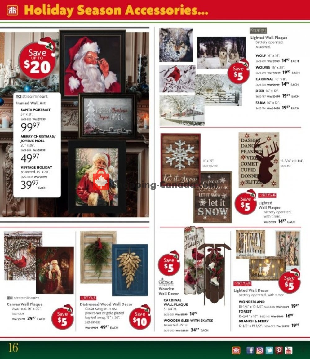 Home Hardware flyer from Wednesday October 31, 2018 to Tuesday December 11, 2018 - page 16