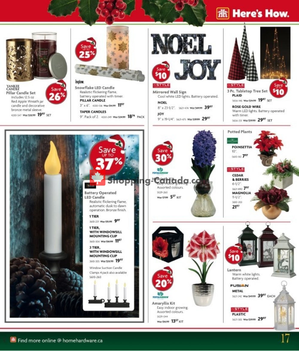 Home Hardware flyer from Wednesday October 31, 2018 to Tuesday December 11, 2018 - page 17