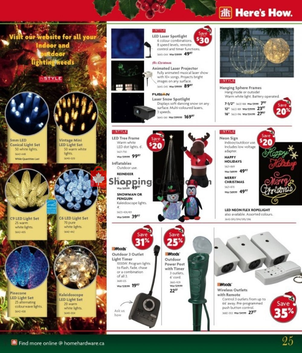 Home Hardware flyer from Wednesday October 31, 2018 to Tuesday December 11, 2018 - page 25