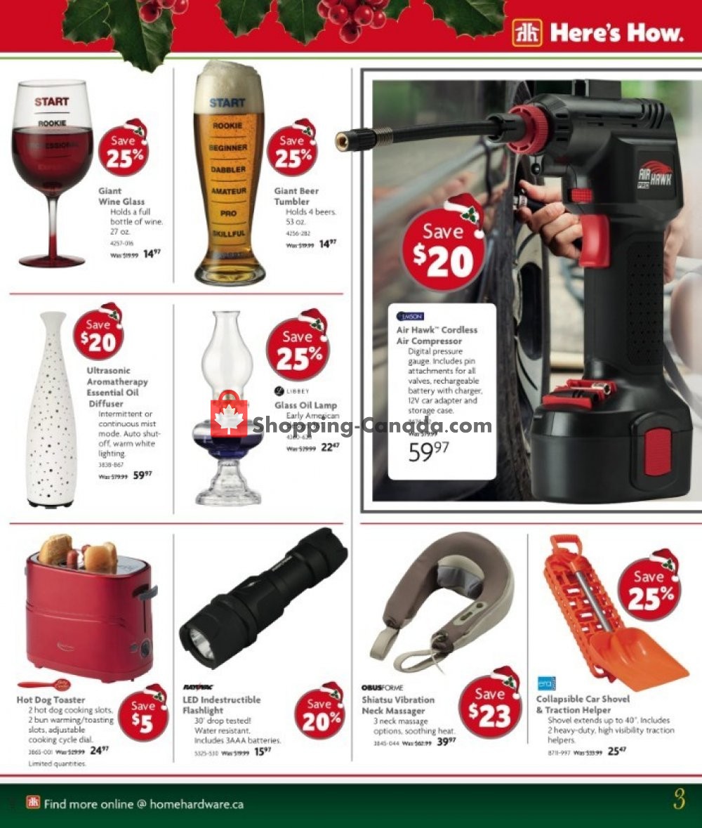 Home Hardware flyer from Wednesday October 31, 2018 to Tuesday December 11, 2018 - page 3