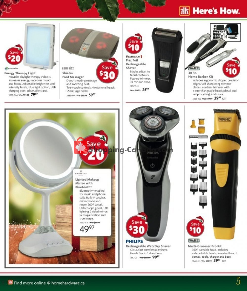Home Hardware flyer from Wednesday October 31, 2018 to Tuesday December 11, 2018 - page 5