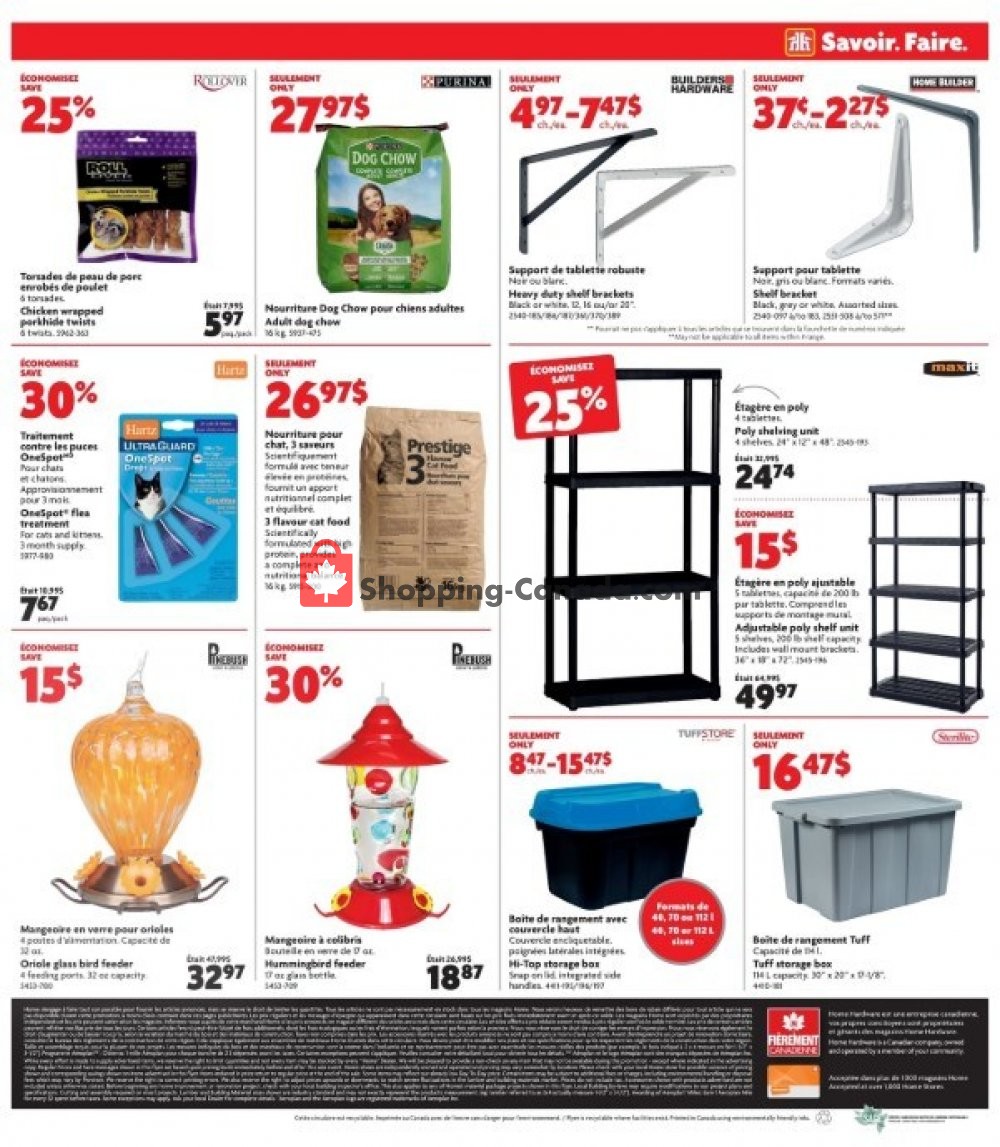 Home Hardware flyer from Thursday April 18, 2019 to Wednesday April 24, 2019 - page 16