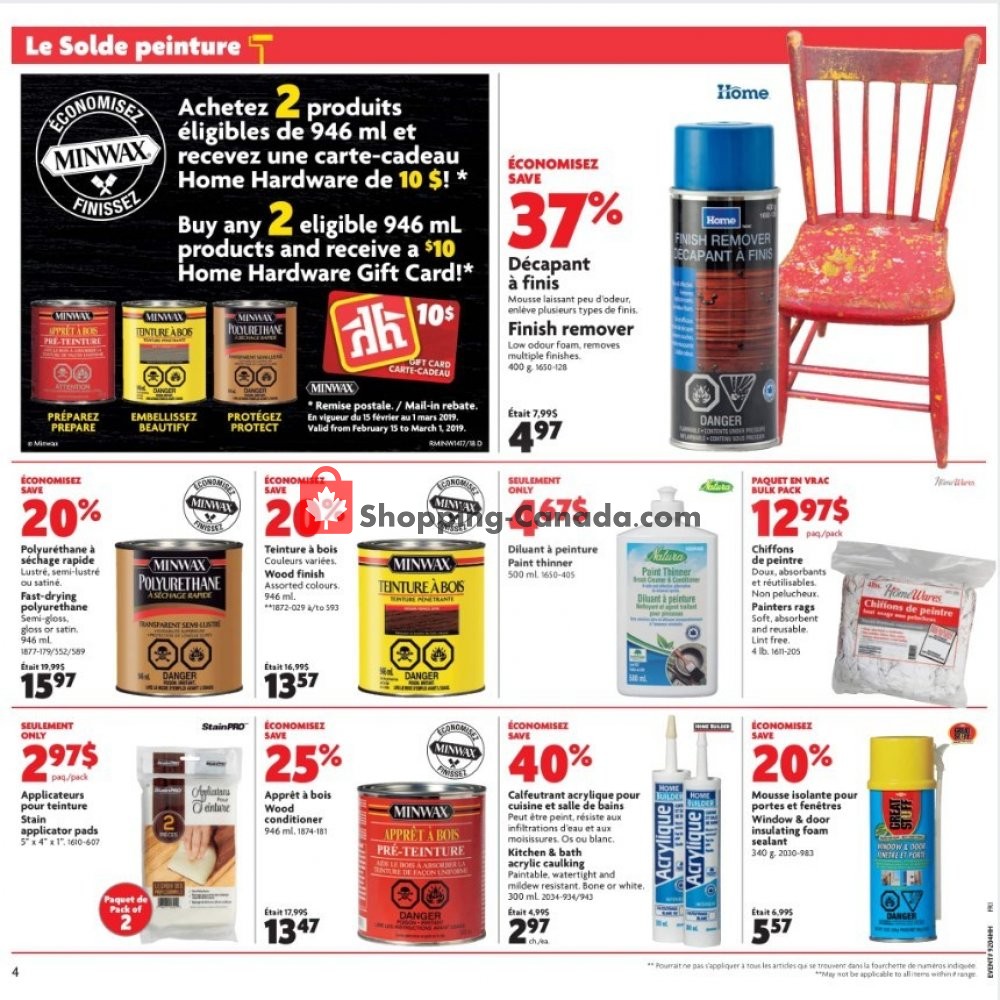 Home Hardware flyer from Thursday February 21, 2019 to Wednesday February 27, 2019 - page 5