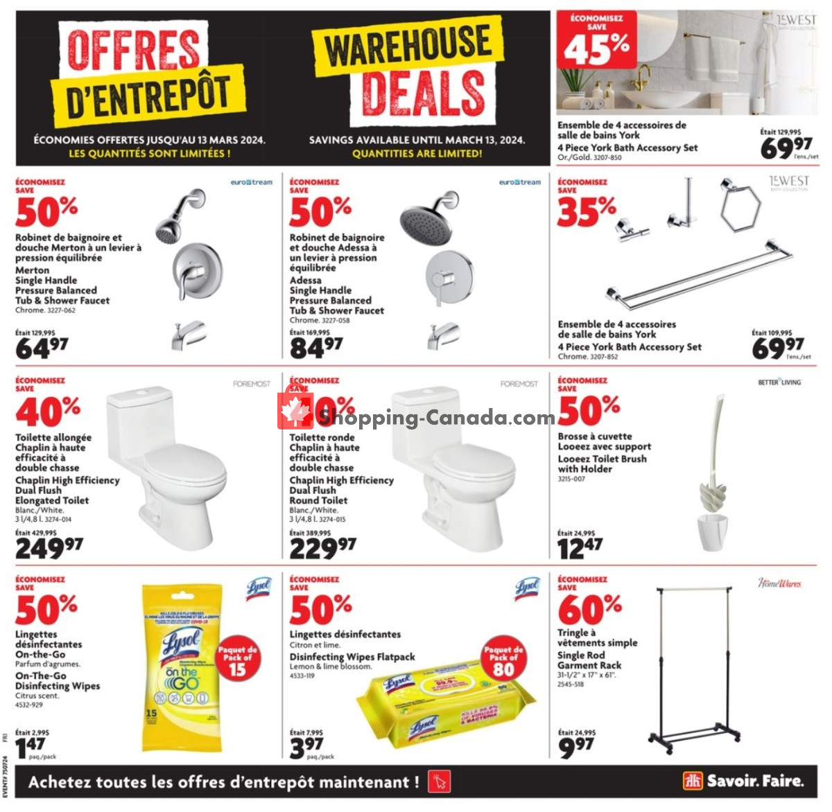 Home Hardware flyer from Thursday February 29, 2024 to Wednesday March 6, 2024 - page 9