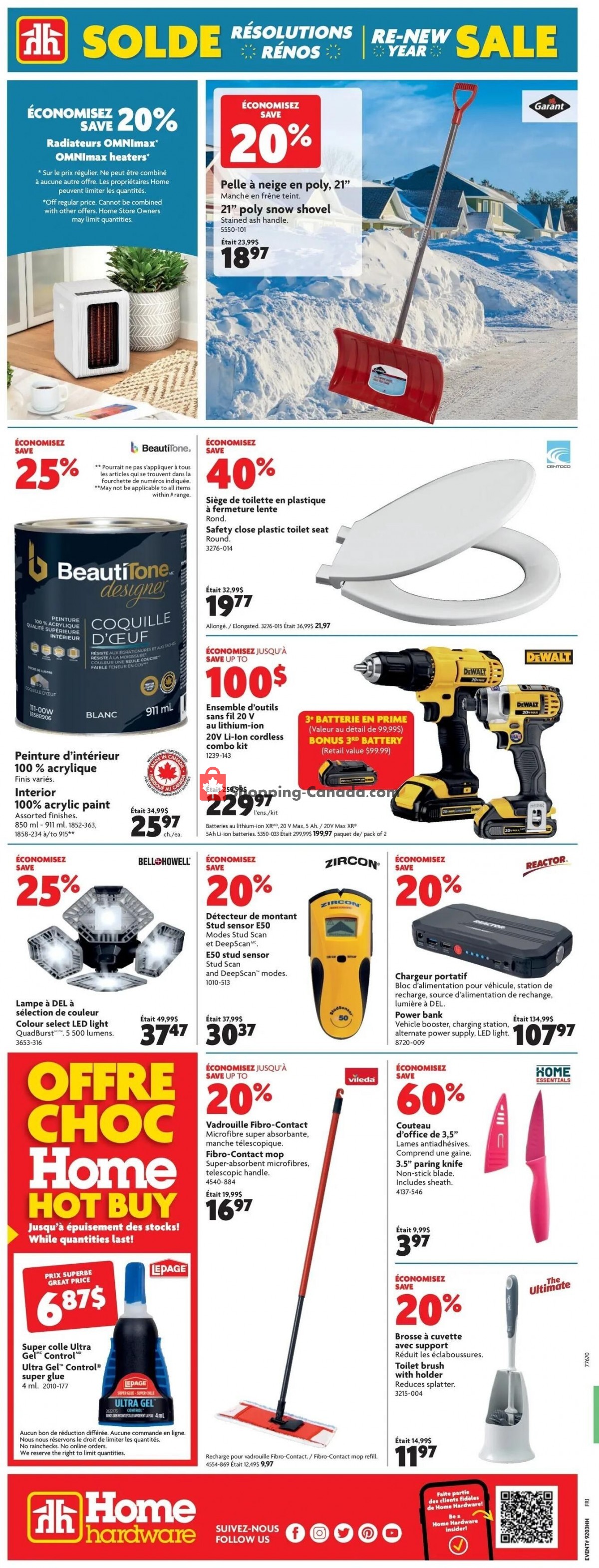Home Hardware flyer from Thursday January 19, 2023 to Wednesday January 25, 2023 - page 2