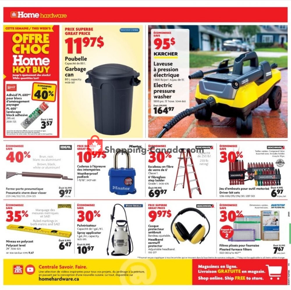Home Hardware flyer from Thursday July 23, 2020 to Wednesday July 29, 2020 - page 2