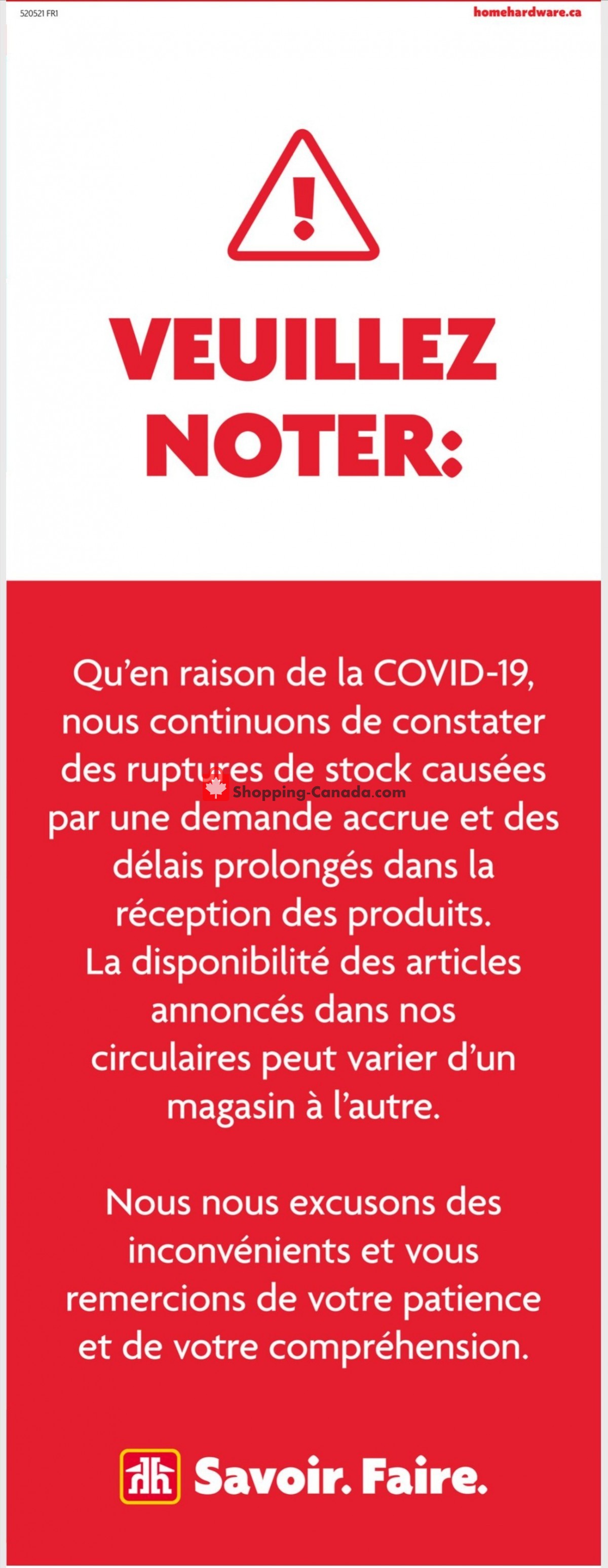 Home Hardware flyer from Thursday June 3, 2021 to Wednesday June 9, 2021 - page 14
