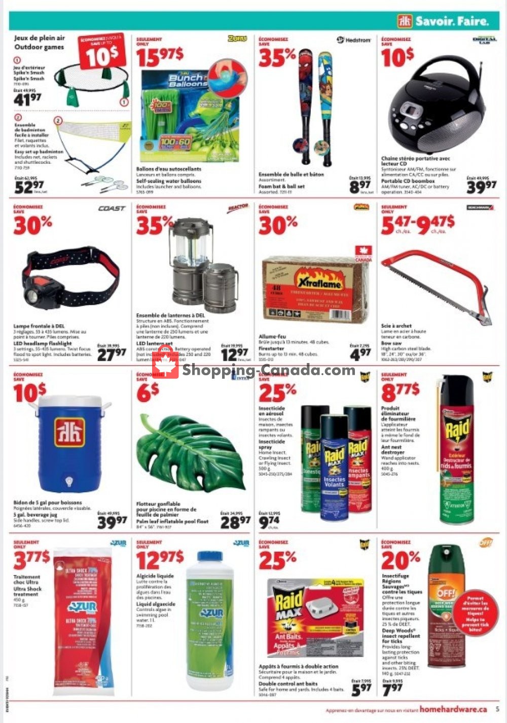 Home Hardware flyer from Thursday May 16, 2019 to Wednesday May 22, 2019 - page 5