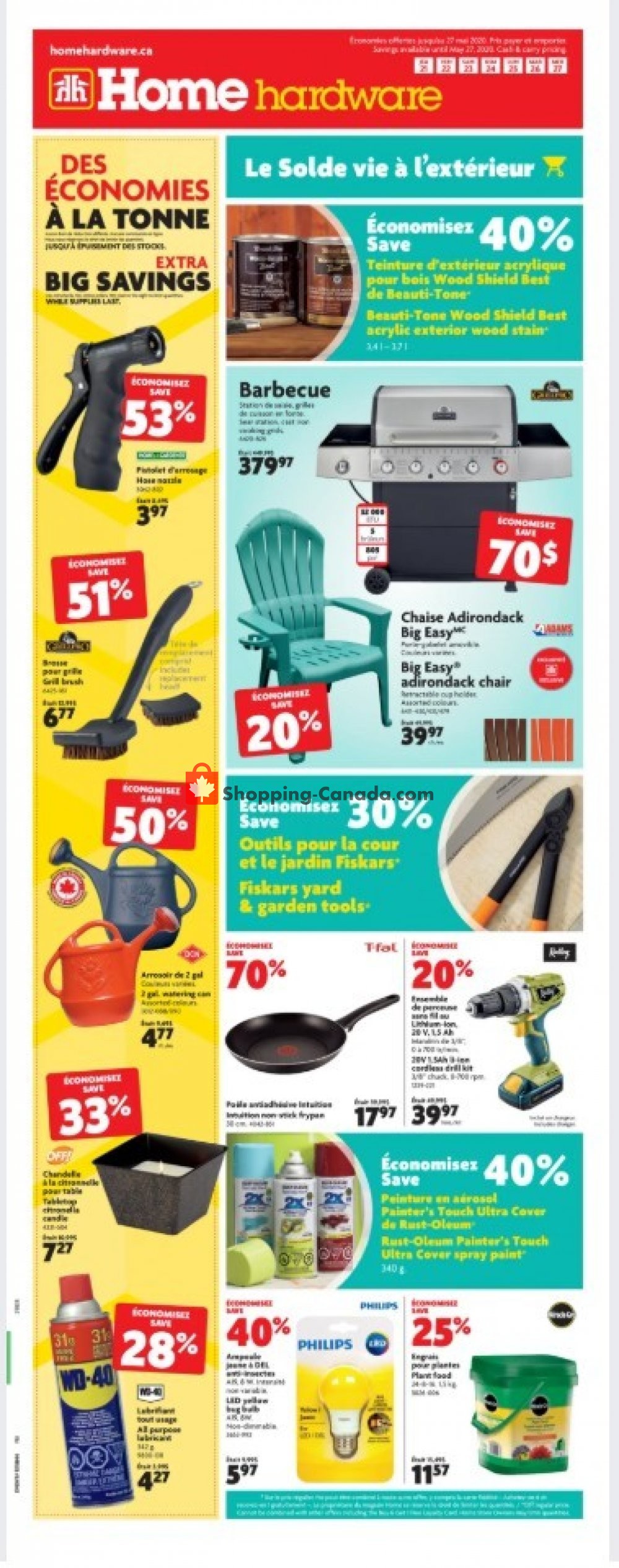 Home Hardware flyer from Thursday May 21, 2020 to Wednesday May 27, 2020 - page 1