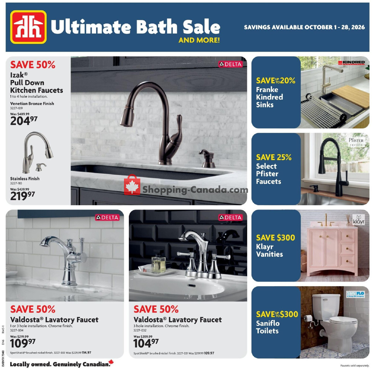Home Hardware flyer from Thursday October 1, 2026 to Wednesday October 28, 2026 - page 1