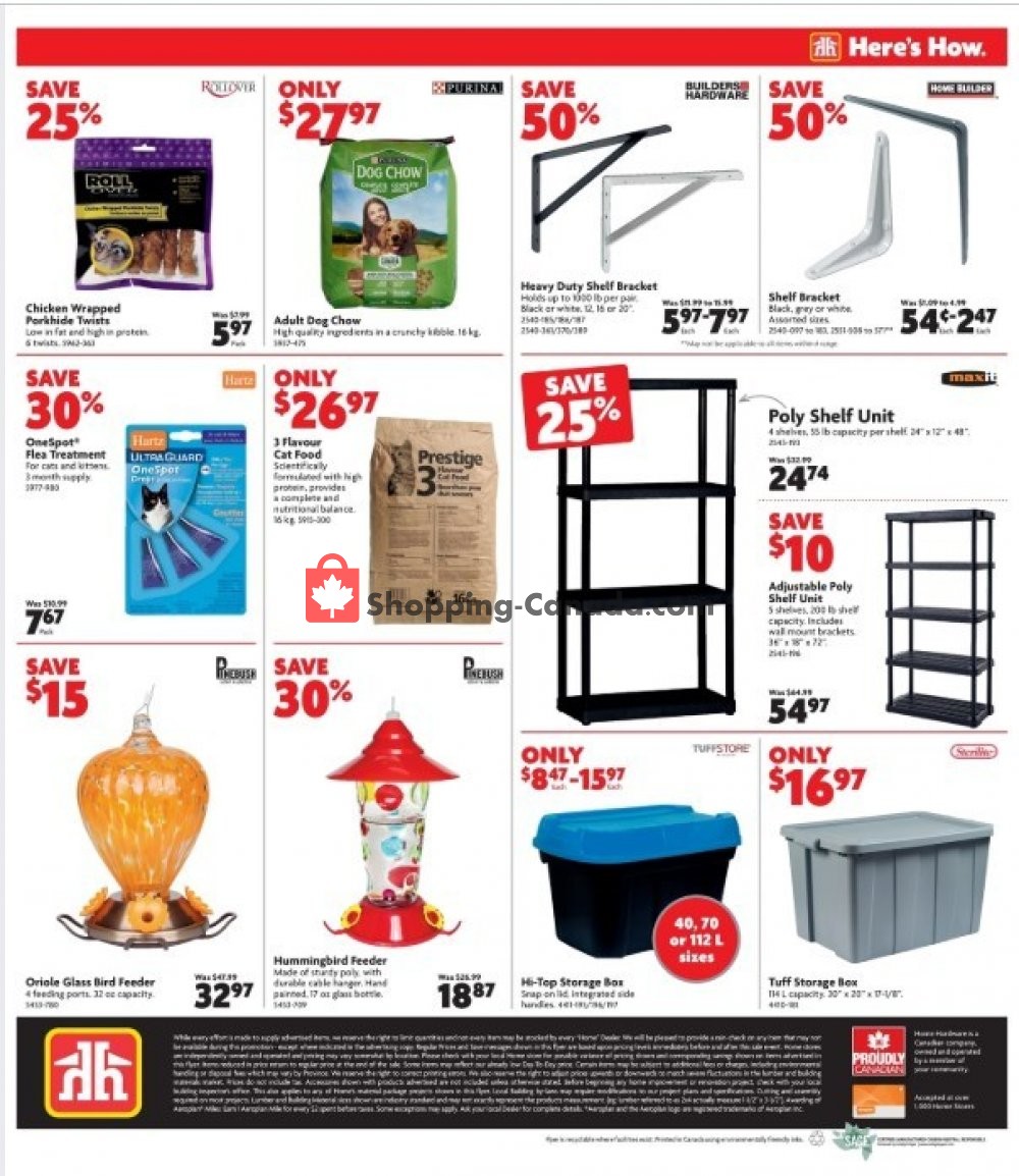 Home Hardware flyer from Thursday April 18, 2019 to Wednesday April 24, 2019 - page 16