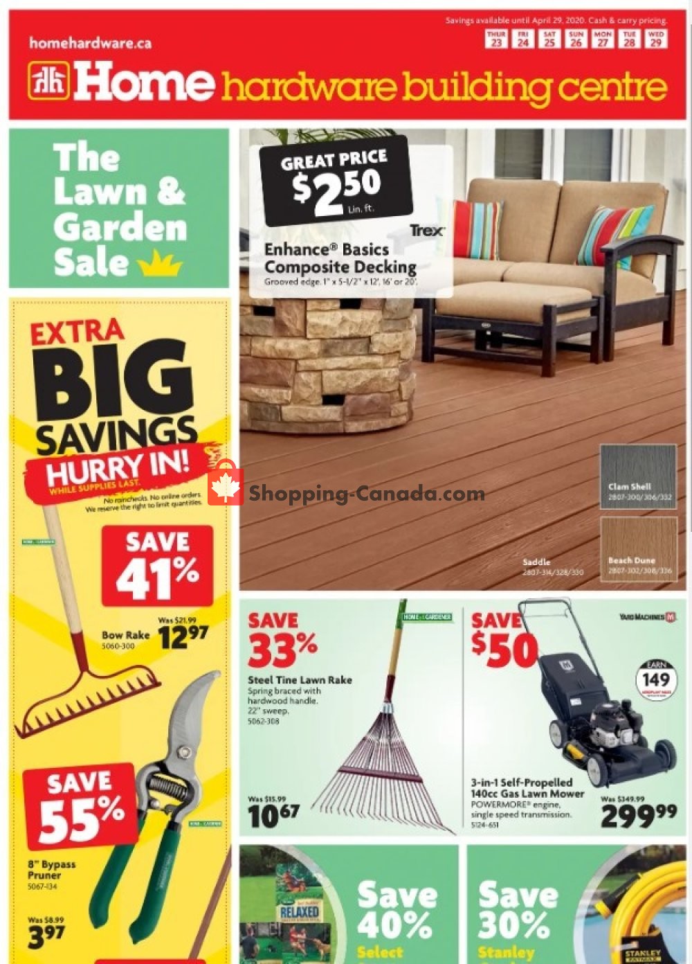 Home Hardware flyer from Thursday April 23, 2020 to Wednesday April 29, 2020 - page 2