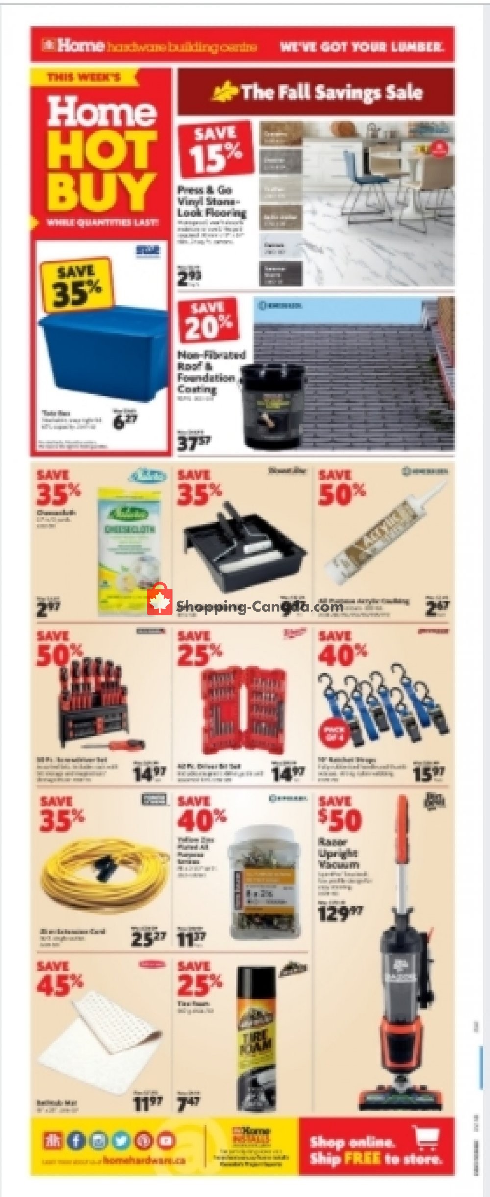 Home Hardware Canada, flyer (Extra Big Savings Atlantic) August 27
