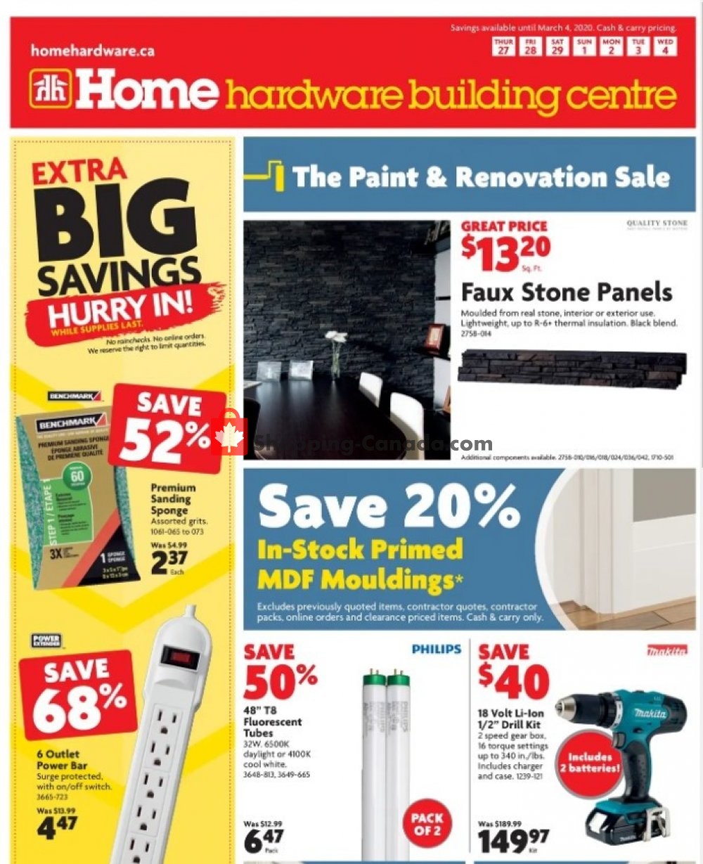 Home Hardware Canada, flyer (Extra Big Savings Atlantic) February