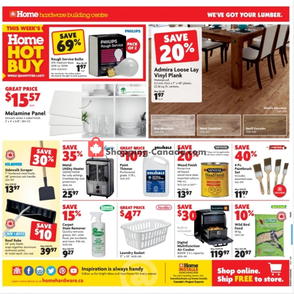 Home Hardware flyer from Thursday January 14, 2021 to Wednesday January 20, 2021 - page 2