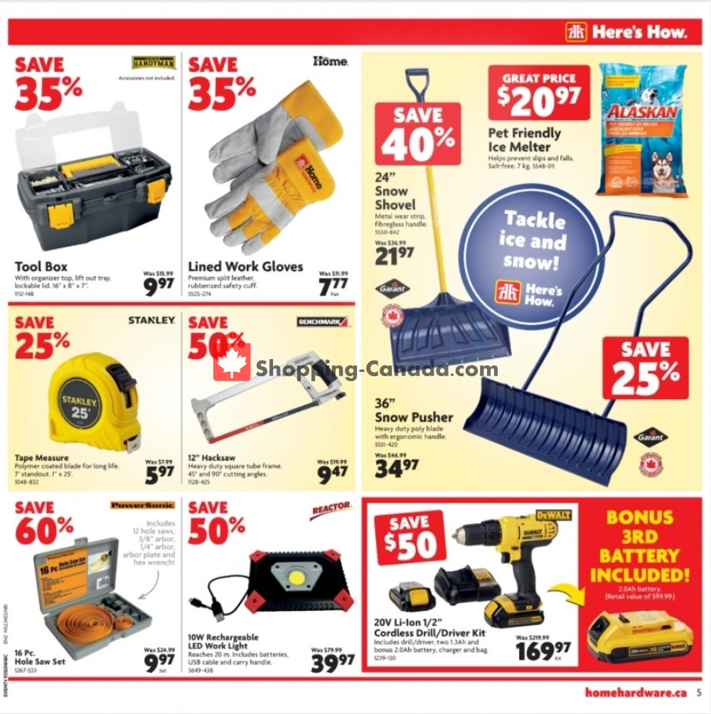 Home Hardware flyer from Thursday January 14, 2021 to Wednesday January 20, 2021 - page 6