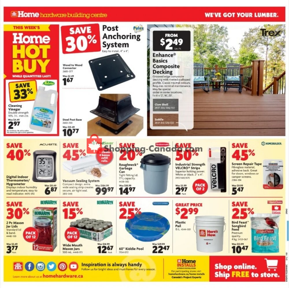 Home Hardware flyer from Thursday July 9, 2020 to Wednesday July 15, 2020 - page 2