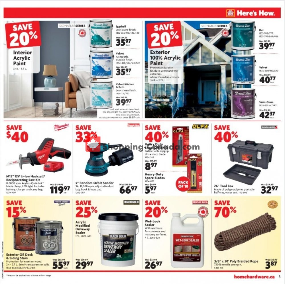 Home Hardware flyer from Thursday July 9, 2020 to Wednesday July 15, 2020 - page 6