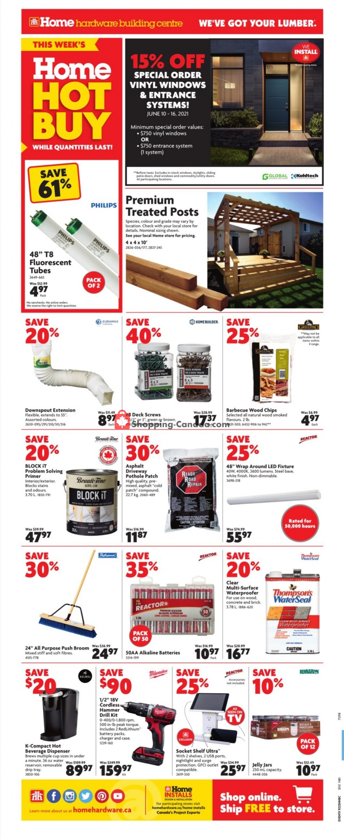 Home Hardware flyer from Thursday June 10, 2021 to Wednesday June 16, 2021 - page 2
