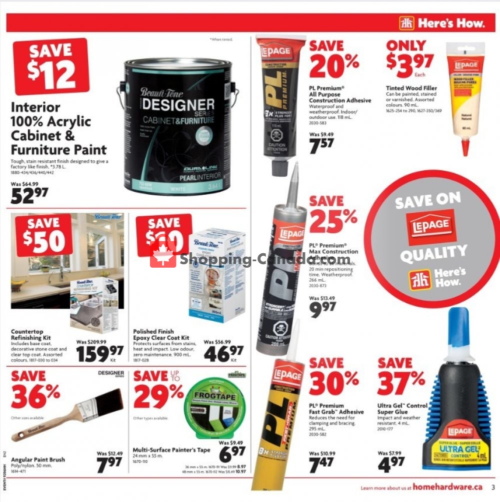 Home Hardware flyer from Thursday March 7, 2019 to Wednesday March 13, 2019 - page 4