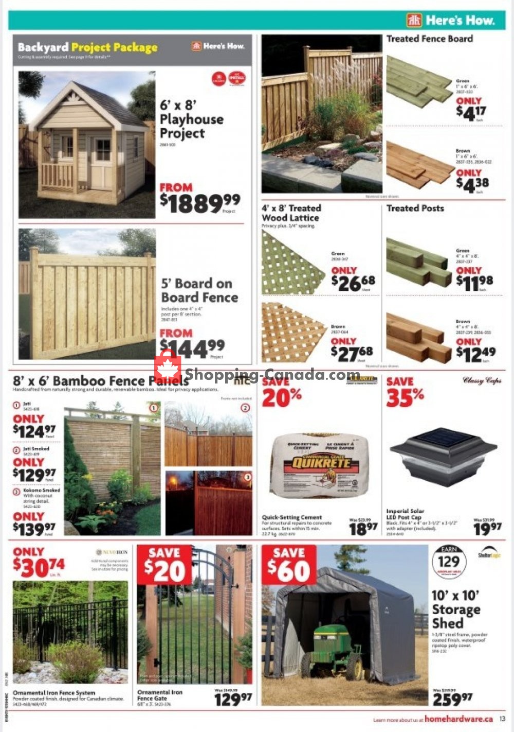 Home Hardware flyer from Thursday May 16, 2019 to Wednesday May 22, 2019 - page 13