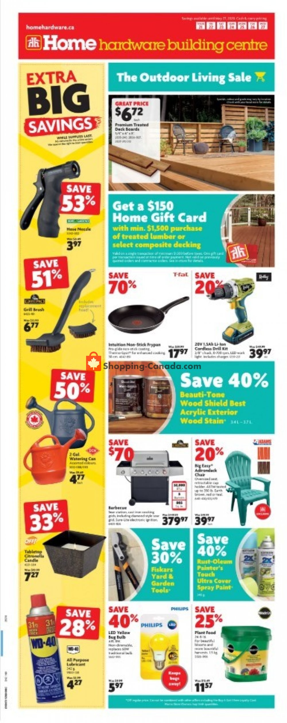 Home Hardware flyer from Thursday May 21, 2020 to Wednesday May 27, 2020 - page 1
