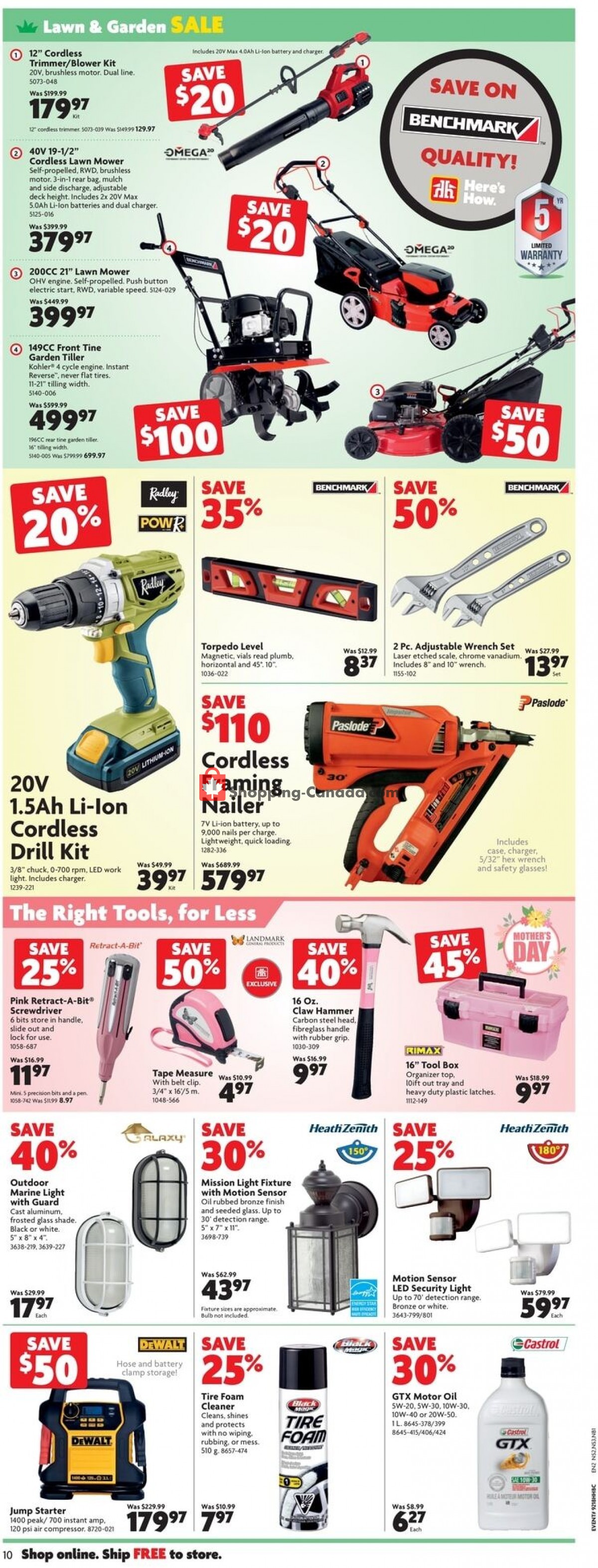 Home Hardware Canada, flyer (Extra Big Savings Atlantic) May 6