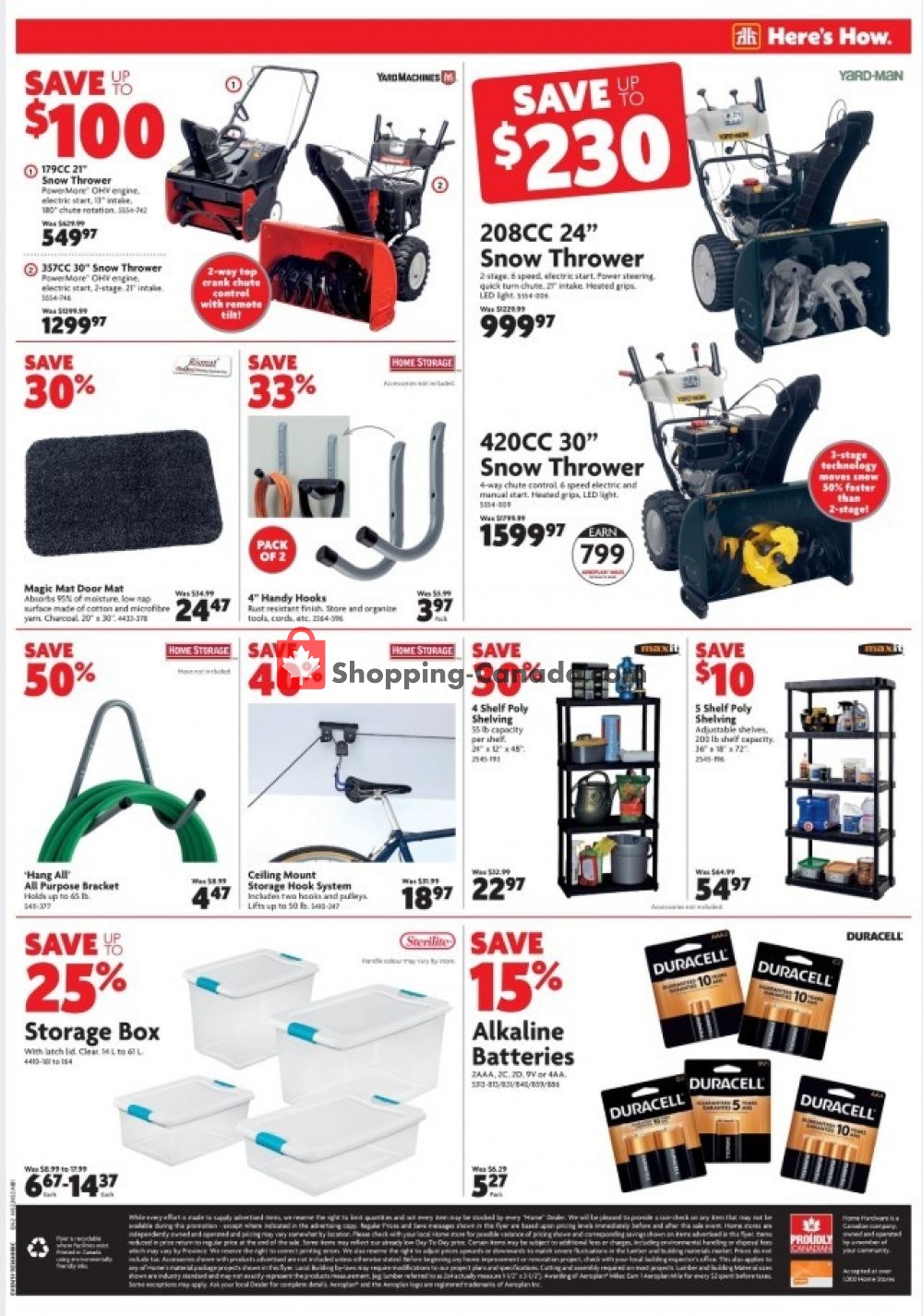 Home Hardware flyer from Thursday November 7, 2019 to Wednesday November 13, 2019 - page 12