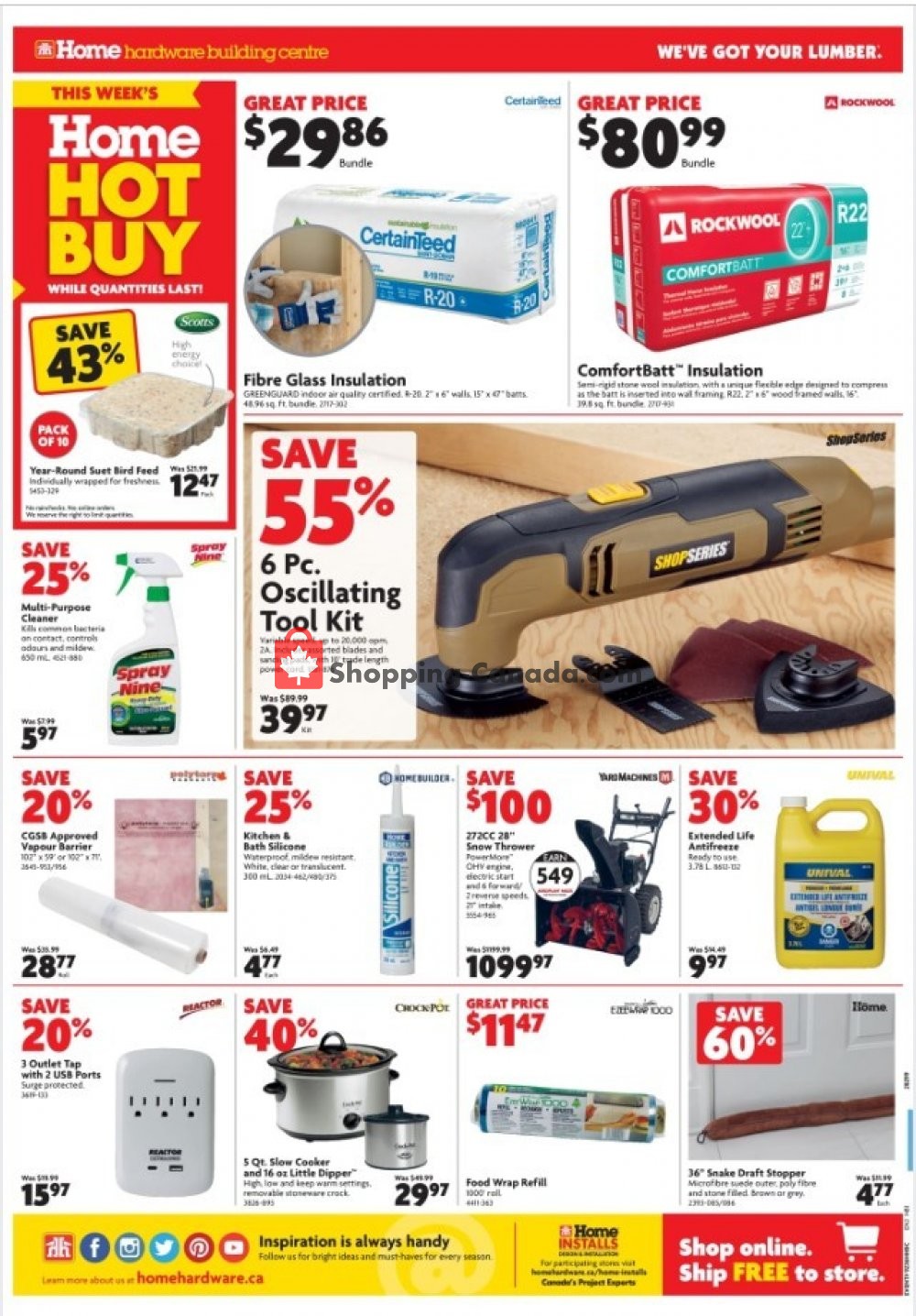 Home Hardware flyer from Thursday November 7, 2019 to Wednesday November 13, 2019 - page 2
