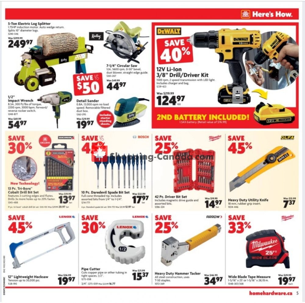 Home Hardware flyer from Thursday September 17, 2020 to Wednesday September 23, 2020 - page 6