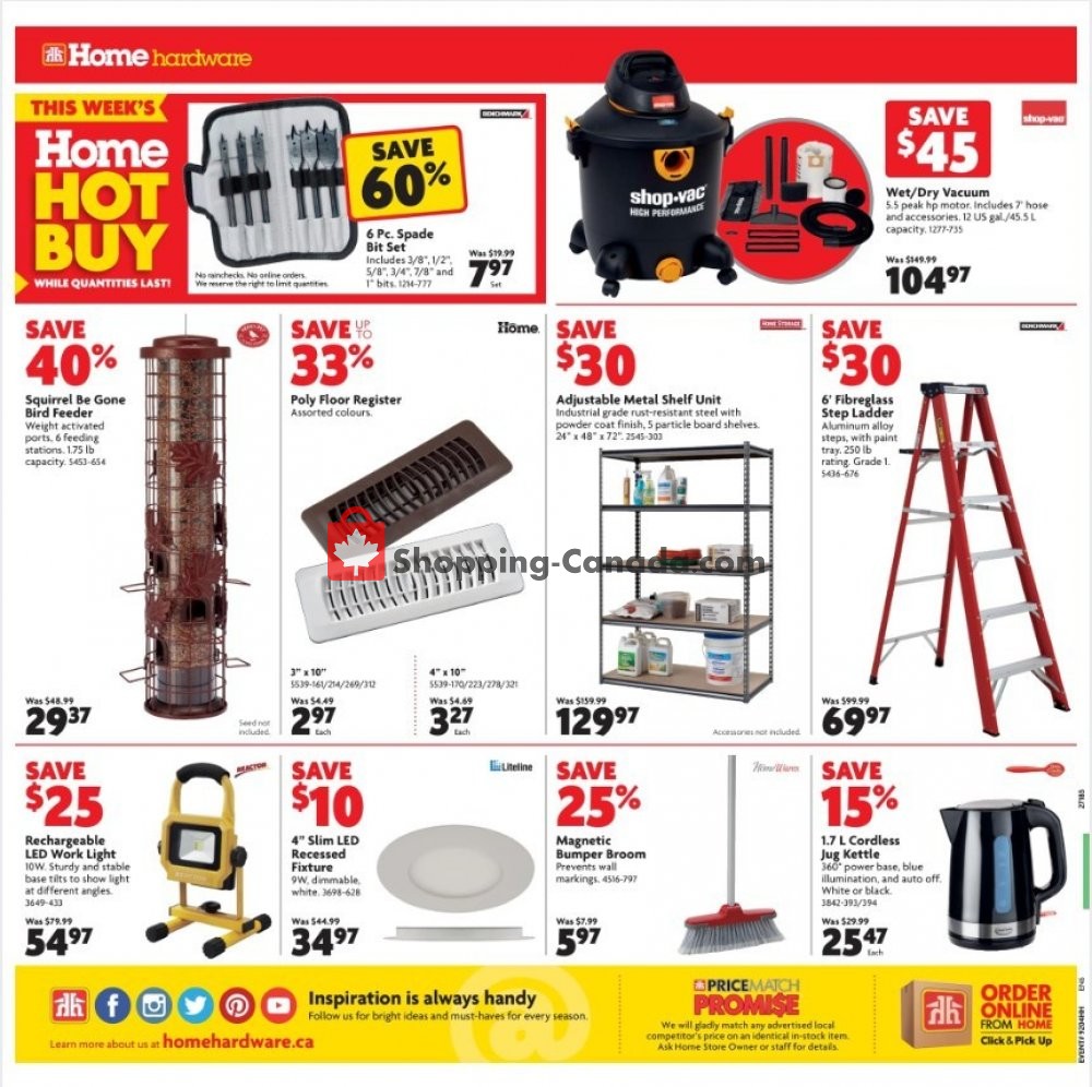 Home Hardware flyer from Thursday February 21, 2019 to Wednesday February 27, 2019 - page 2