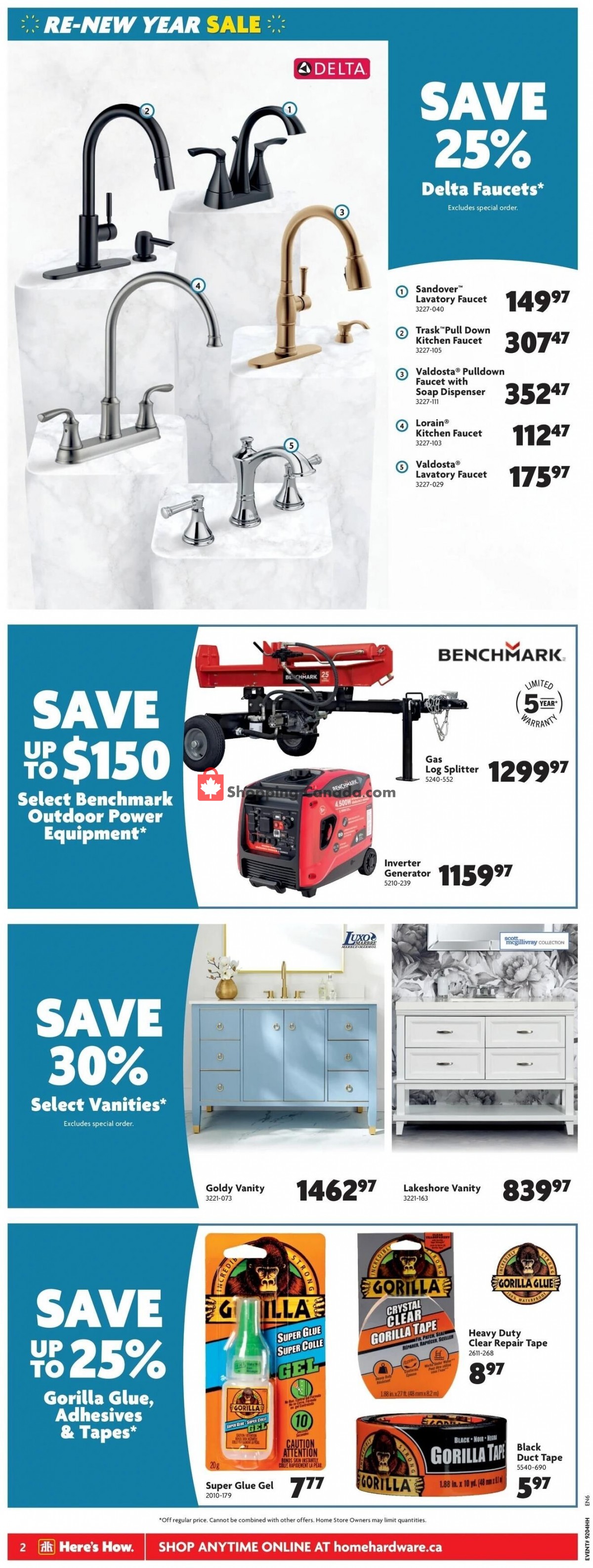 Home Hardware flyer from Thursday January 26, 2023 to Wednesday February 1, 2023 - page 3