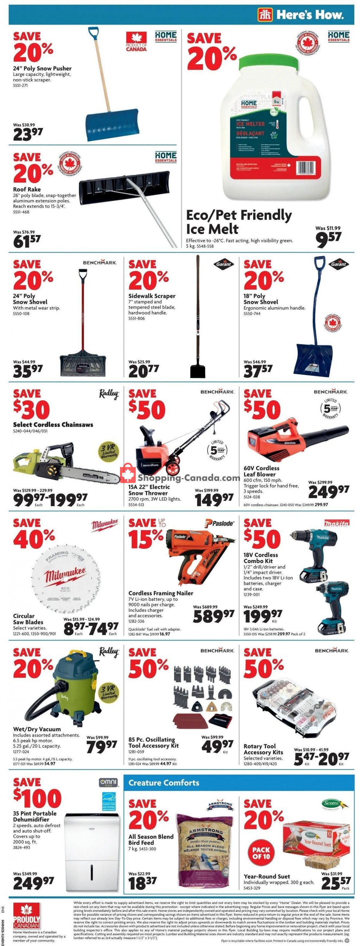 Home Hardware flyer from Thursday January 26, 2023 to Wednesday February 1, 2023 - page 6
