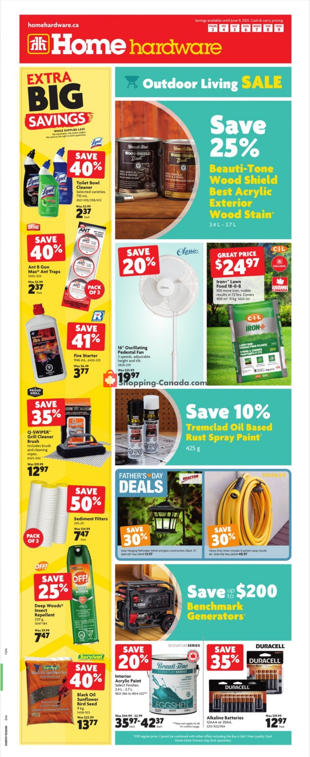 Home Hardware flyer from Thursday June 3, 2021 to Wednesday June 9, 2021 - page 1
