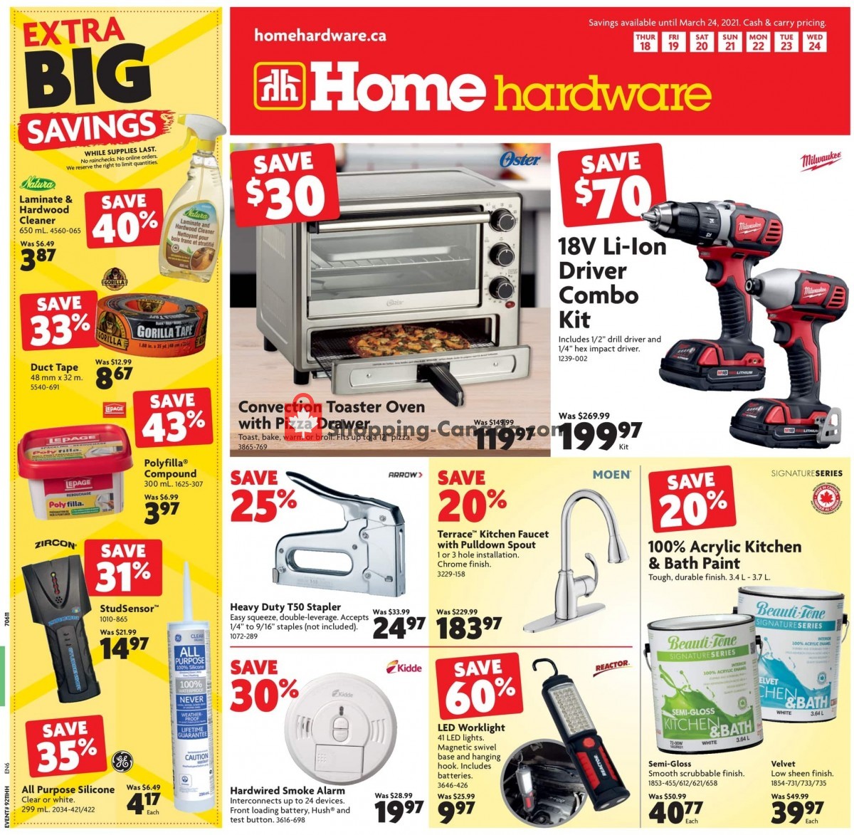 Home Hardware Canada, flyer (Extra Big Savings ON) March 18