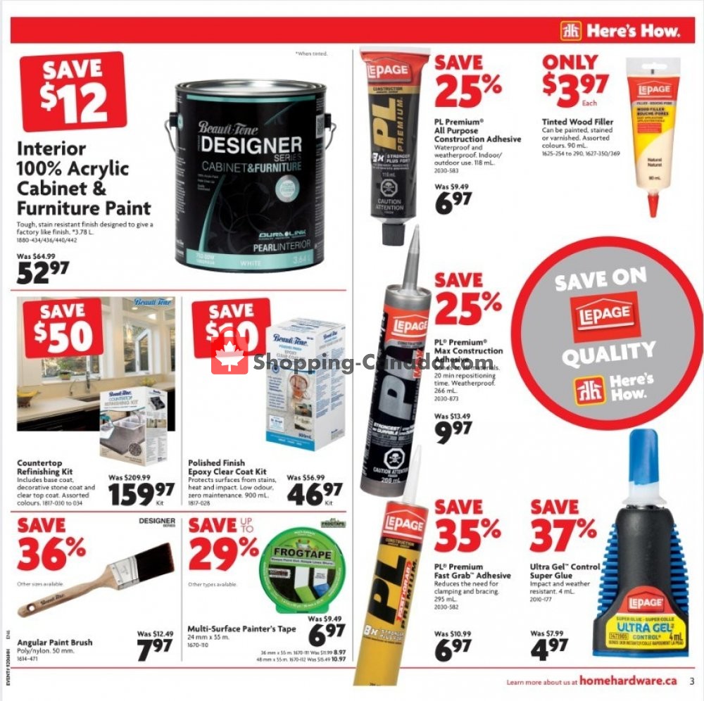 Home Hardware flyer from Thursday March 7, 2019 to Wednesday March 13, 2019 - page 4