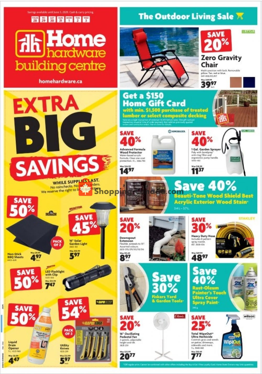 Home Hardware flyer from Thursday May 28, 2020 to Wednesday June 3, 2020 - page 1