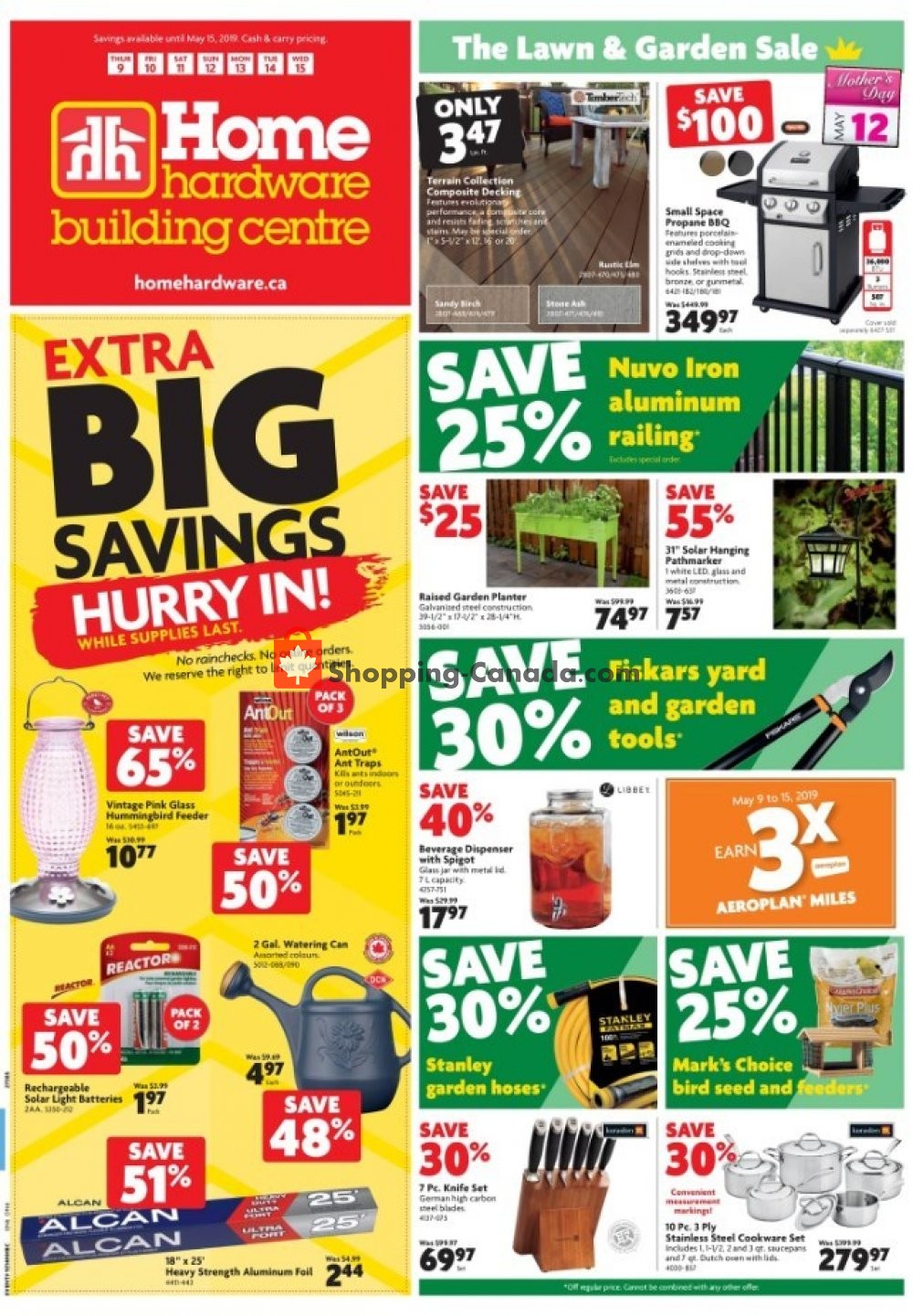 Home Hardware flyer from Thursday May 9, 2019 to Wednesday May 15, 2019 - page 1