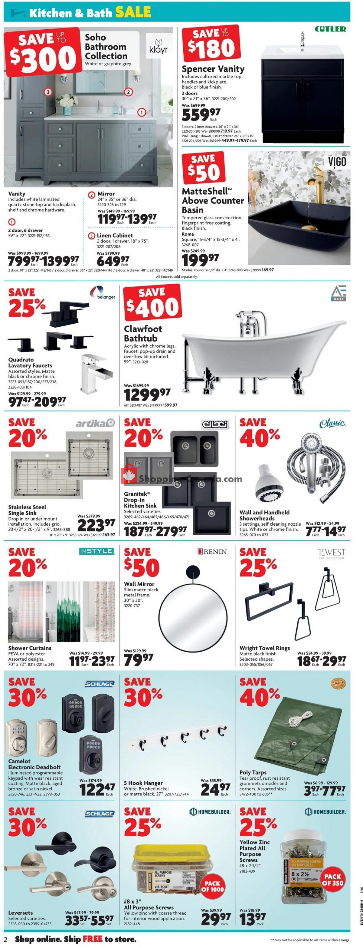 Home Hardware flyer from Thursday October 7, 2021 to Wednesday October 13, 2021 - page 2