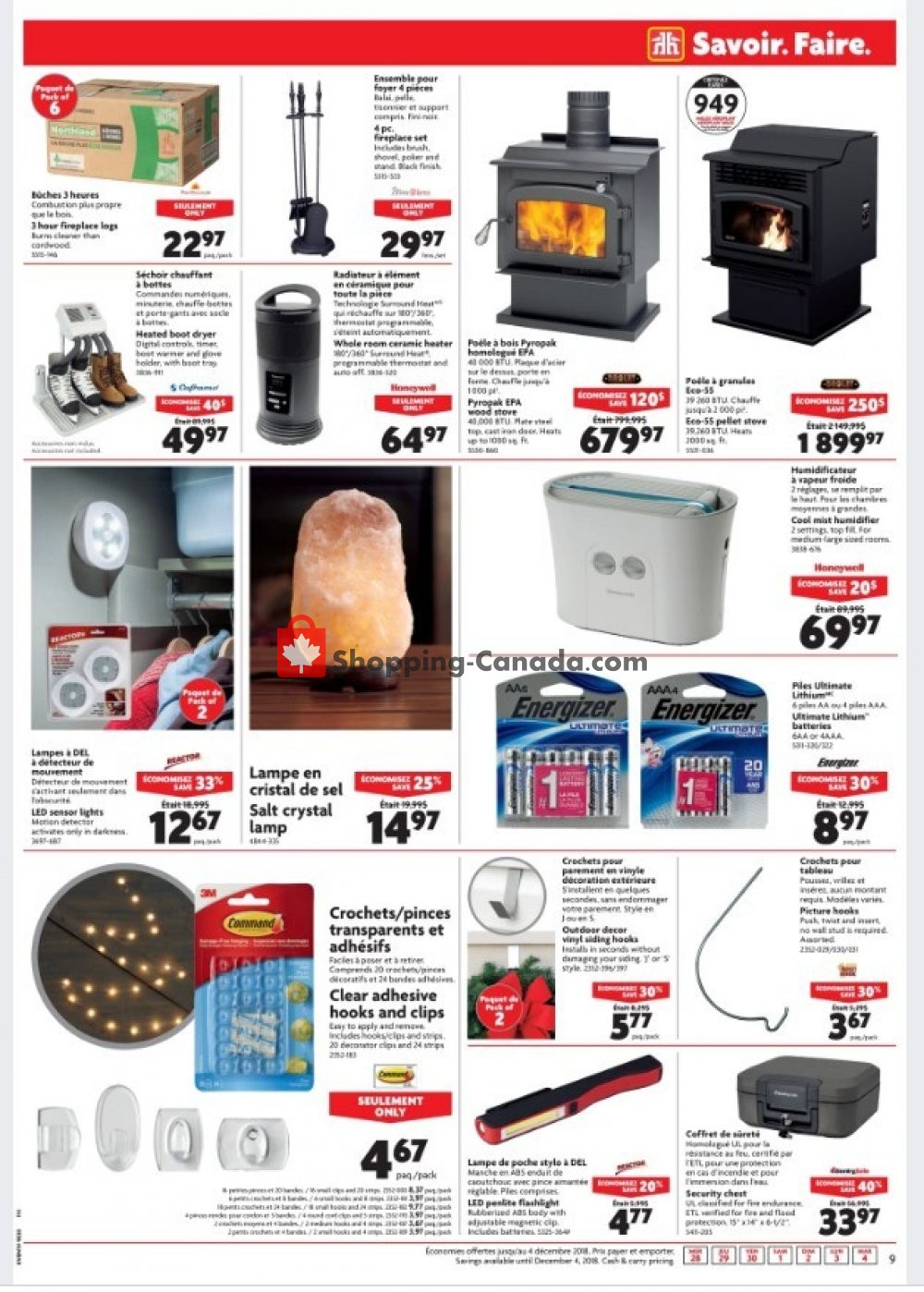 Home Hardware flyer from Wednesday November 28, 2018 to Tuesday December 4, 2018 - page 11