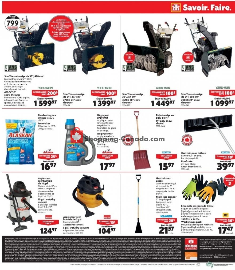Home Hardware flyer from Wednesday November 28, 2018 to Tuesday December 4, 2018 - page 13